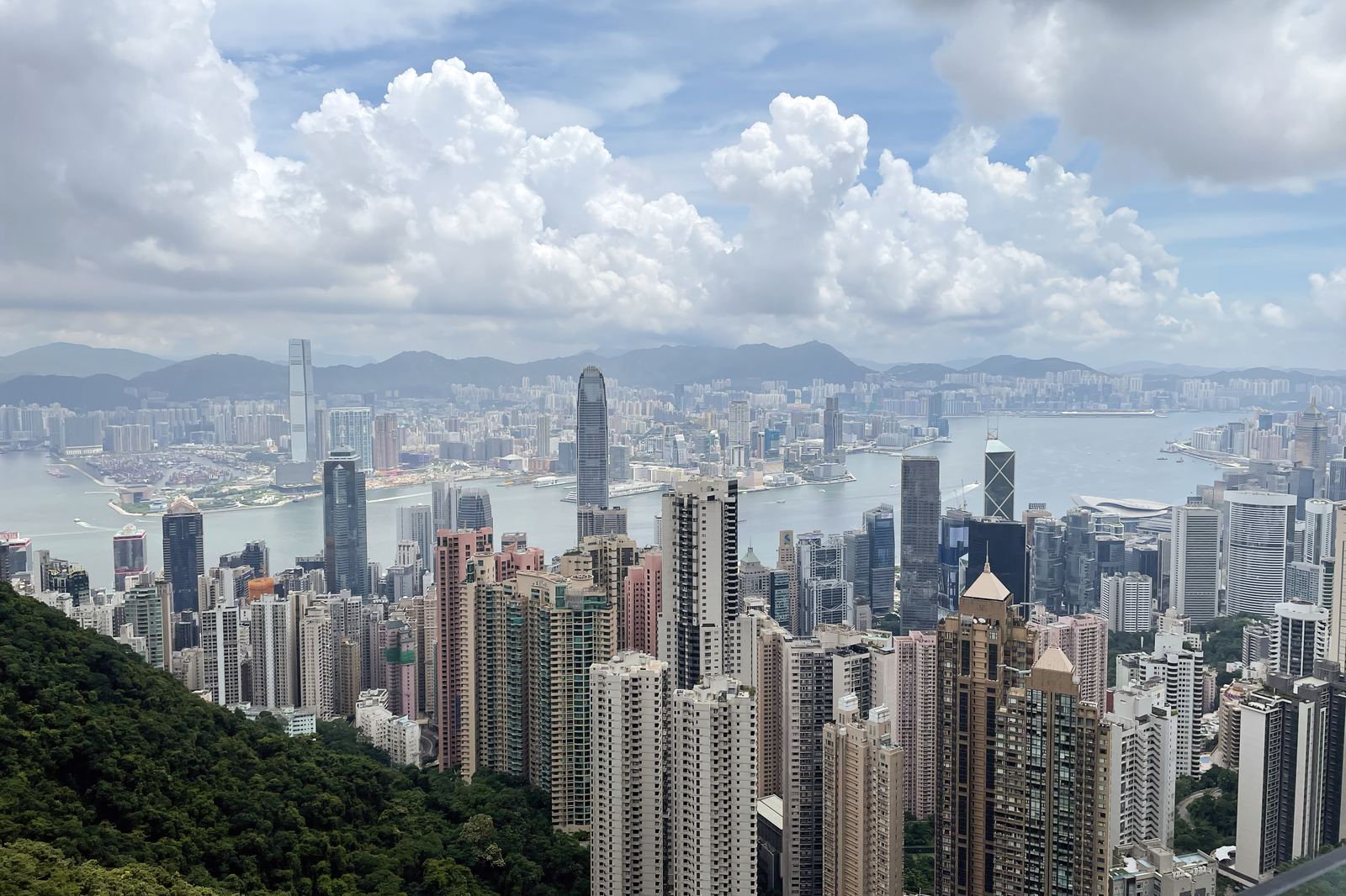 Hong Kong seen from Victoria Peak, 2023.